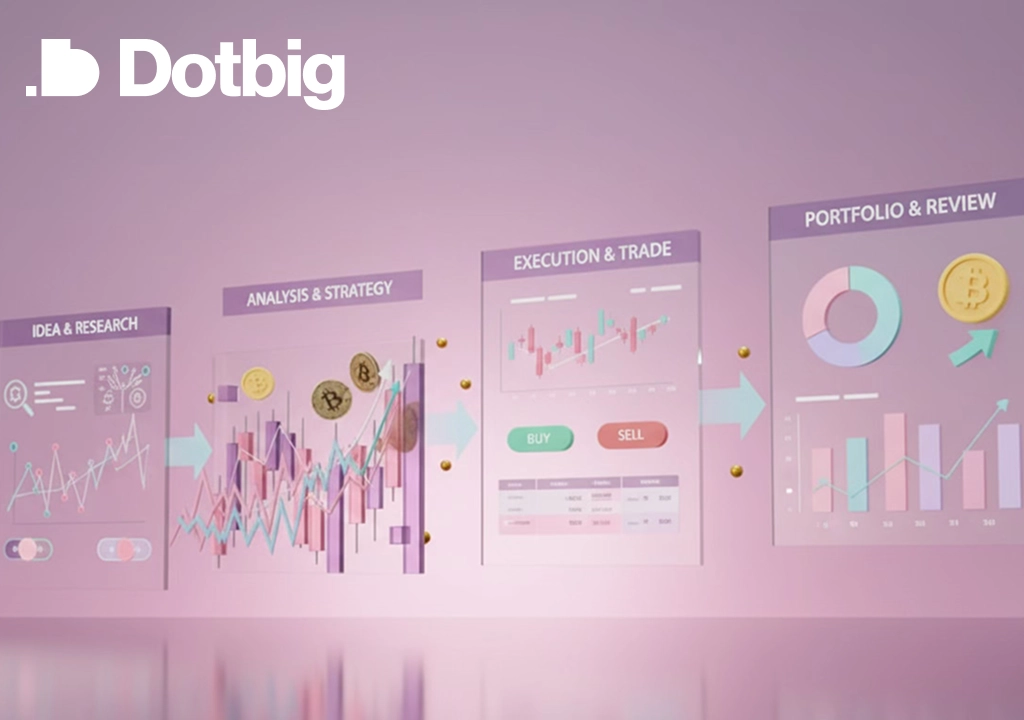 DotBig digital dashboard with financial charts and analytics interface